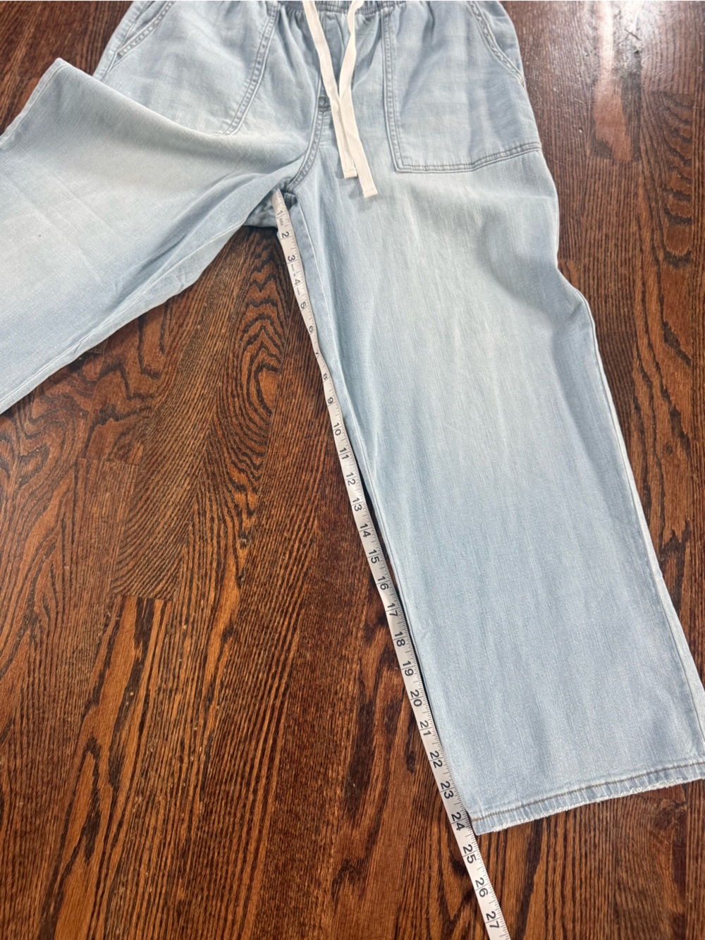 M Jeans by Maurices regular high-rise, crop drawstring jeans size Small - Picture 4 of 4